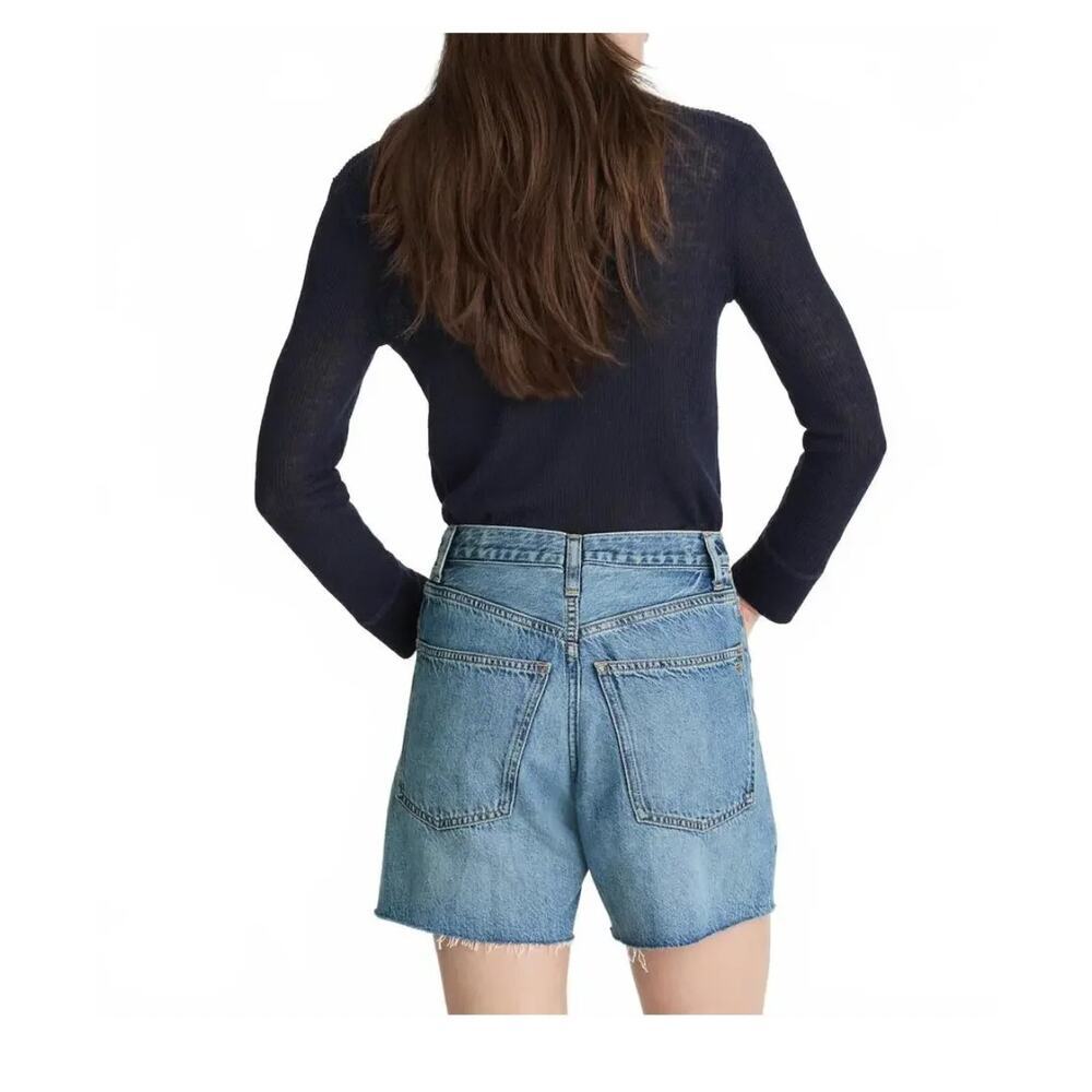 Madewell Pleated Low-Slung Shorts in Airy Denim size 29 - Picture 4 of 13